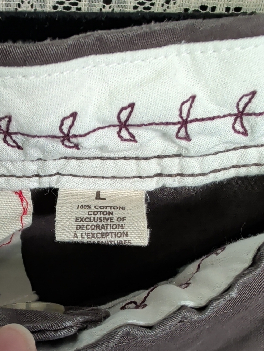 Ladies Old Navy Large Cotton Pants L Brown Trousers 2007 - Picture 3 of 11
